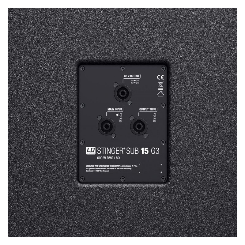 LD Systems STINGER SUB 15 G3 - subwoofer pasywny