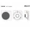 APART CM 1008 BL - głośnik instalacyjny