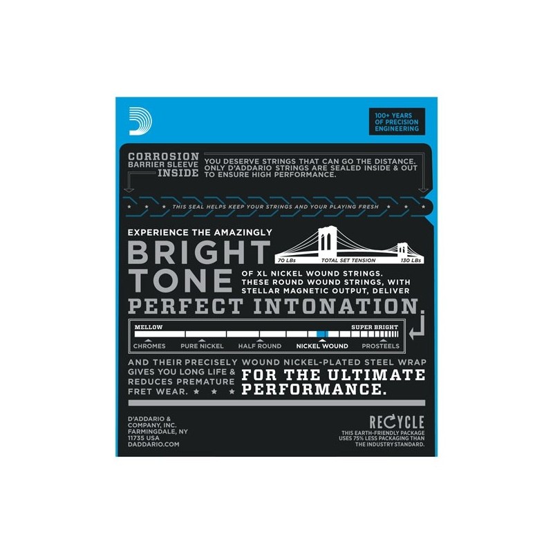 D`ADDARIO EXL 117 - struny do git. elektrycznej