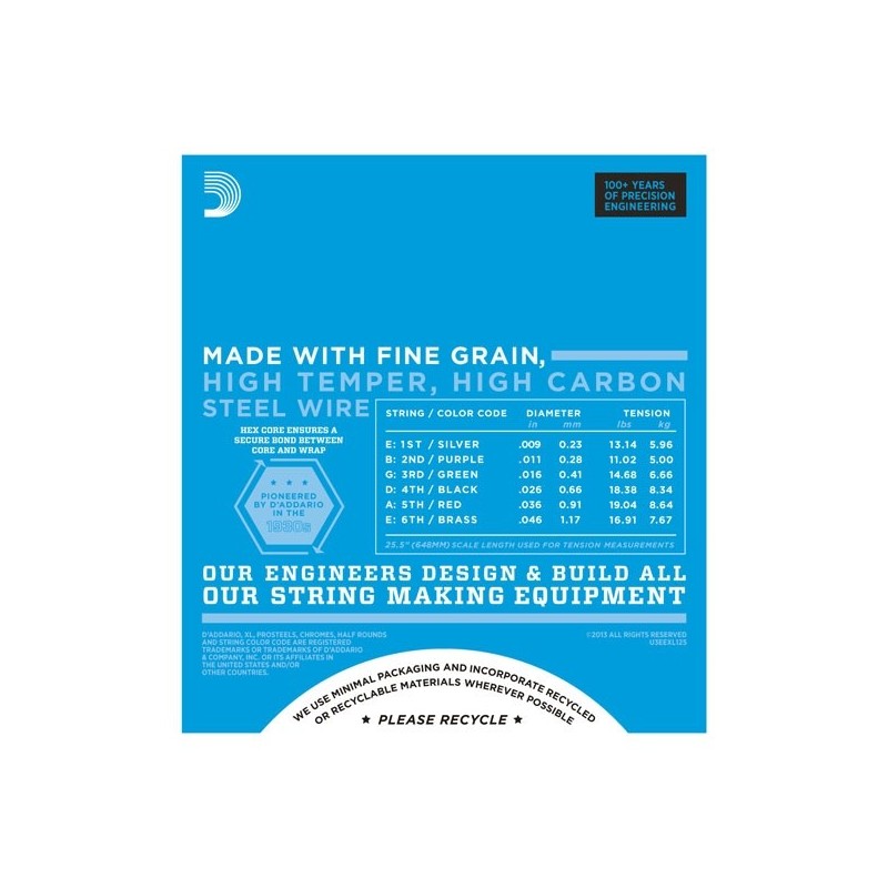 D`ADDARIO EXL 125 - struny do git. elektrycznej