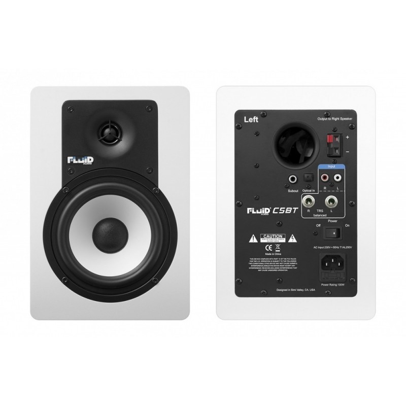 Fluid Audio C5BT WH - Monitory studyjne, para