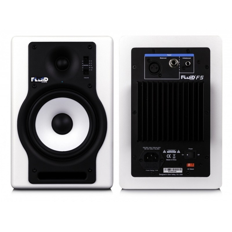 FLUID AUDIO F5 WH - monitory aktywne, para