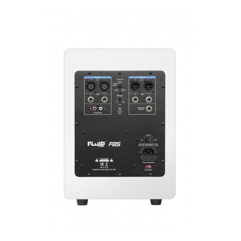 Fluid Audio F8S WH - Subwoofer studyjny