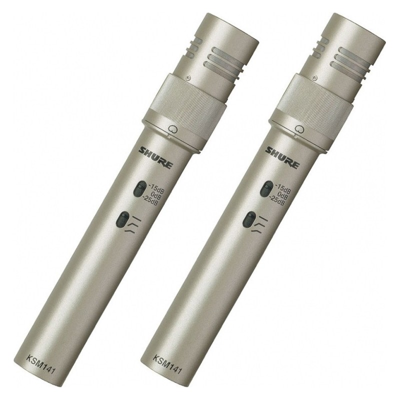 SHURE KSM141slsSL STEREO - Zestaw mikrofonów pojemnościowych