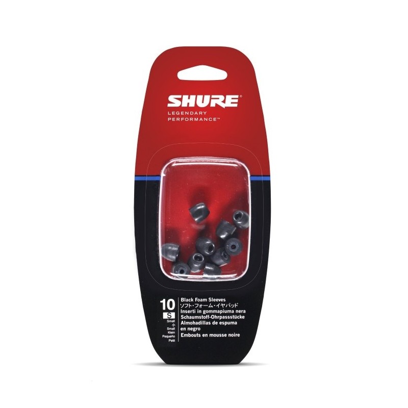 SHURE EABKF1-10S - Czarne nakładki piankowe