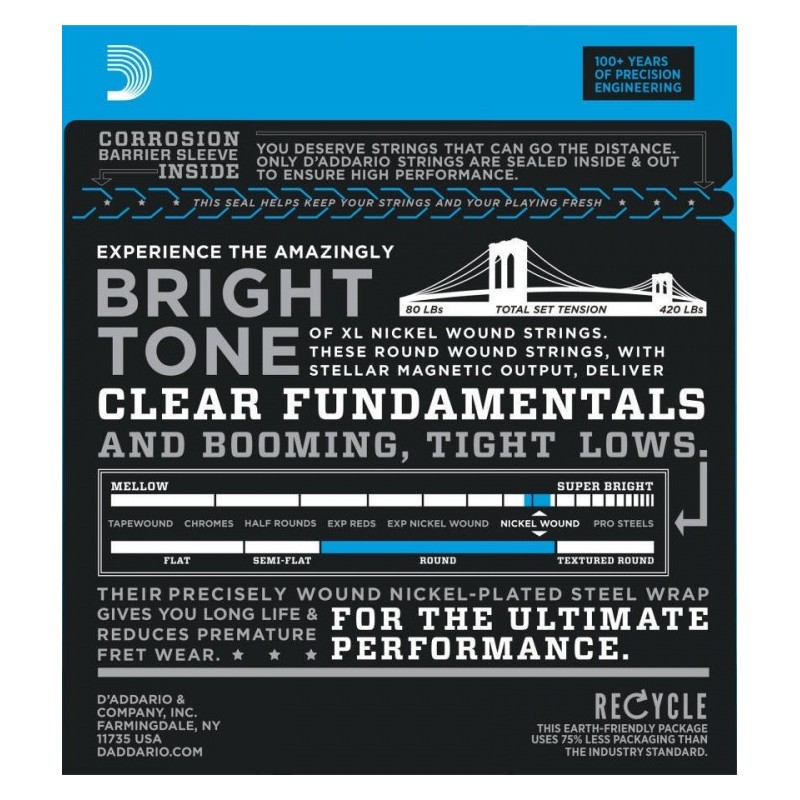 D`ADDARIO EXL170 - struny basowe
