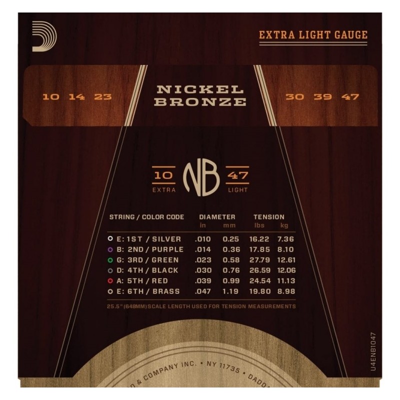 D`ADDARIO NB1047 - struny do git. akustycznej