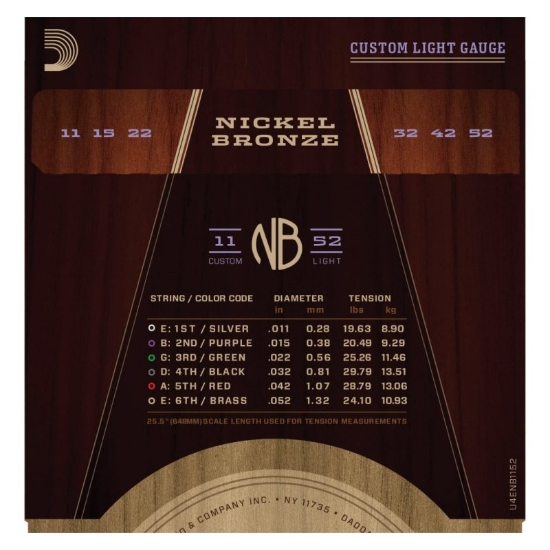 D`ADDARIO NB1152 - struny do git. akustycznej