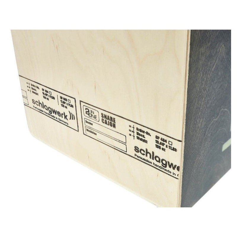 Schlagwerk CP-404 BLK 2inOne Snare Large - Cajon