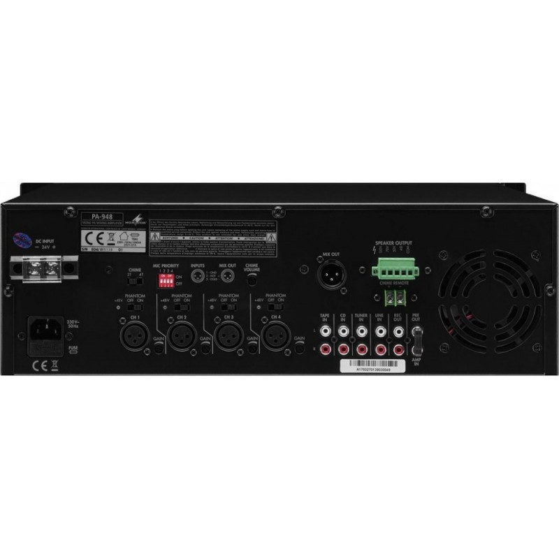 Monacor PA-948 - Wzmacniacz miksujący PA