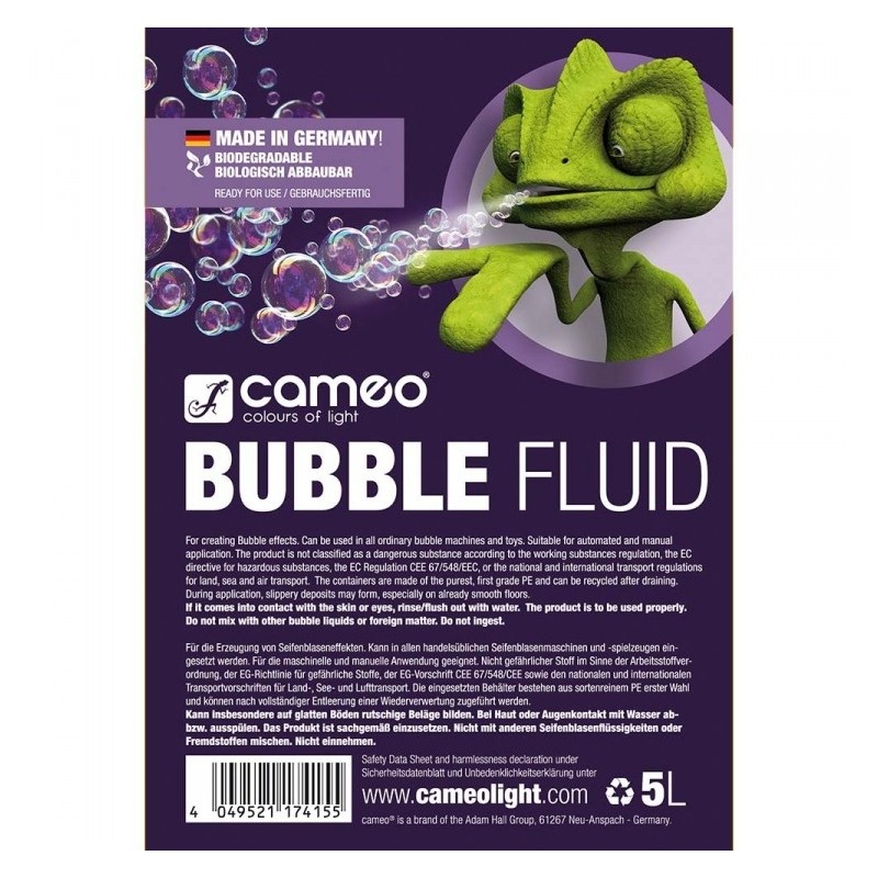 Cameo BUBBLE FLUID 5L - Płyn do baniek