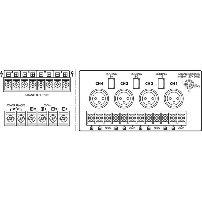 Monacor PA-4240 - wzmacniacz
