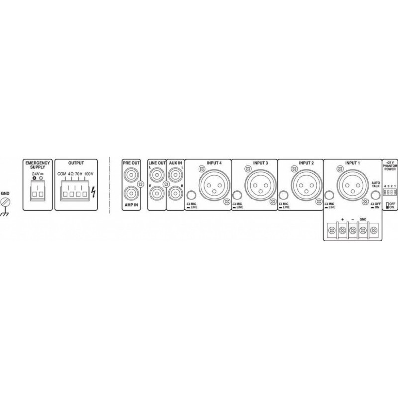 Monacor PA-900 - wzmacniacz