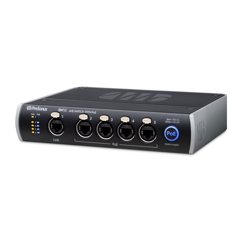 PreSonus SW5E – 5-portowy switch AVB z PoE