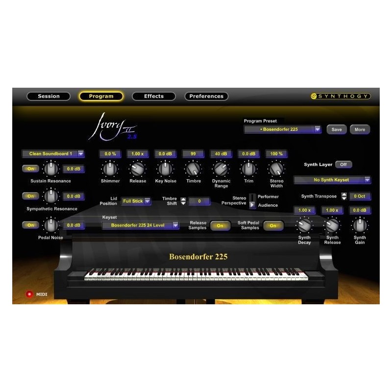 SYNTHOGY Ivory II Studio Grands - instrument wirutalny
