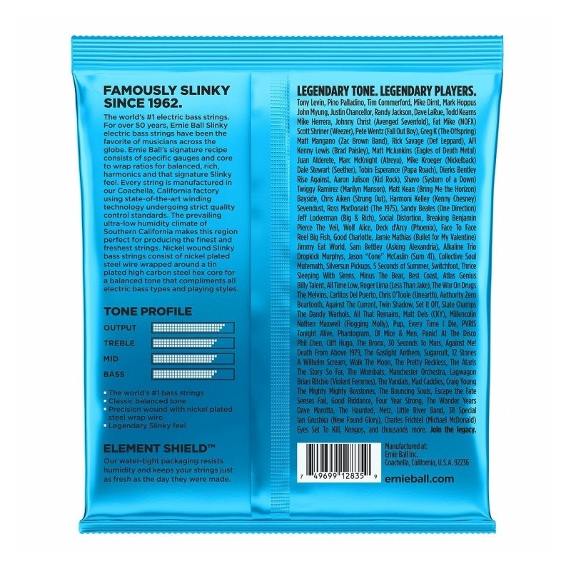 ERNIE BALL EB 2835 - struny do basu