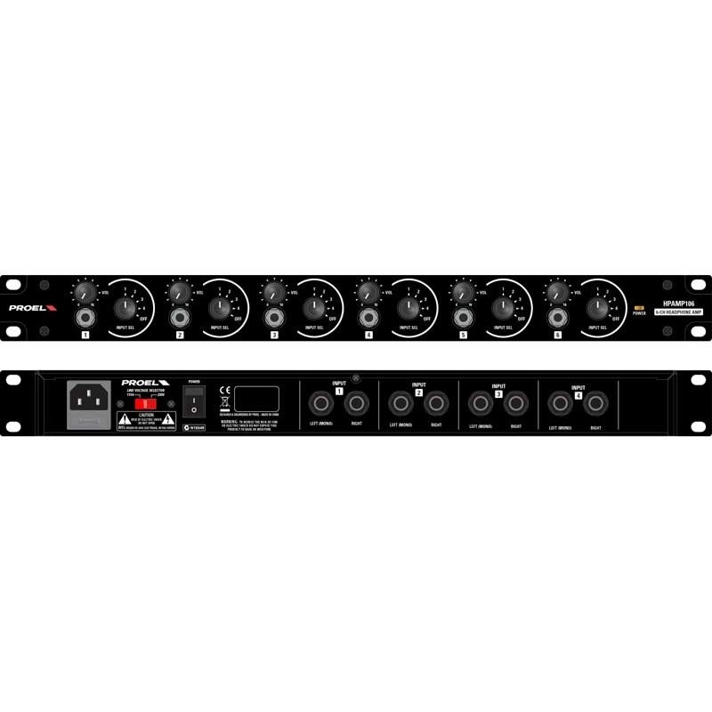 PROEL HPAMP106 - wzmacniacz słuchawkowy