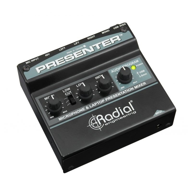 Radial Pro Presenter - mikser audio, interfejs