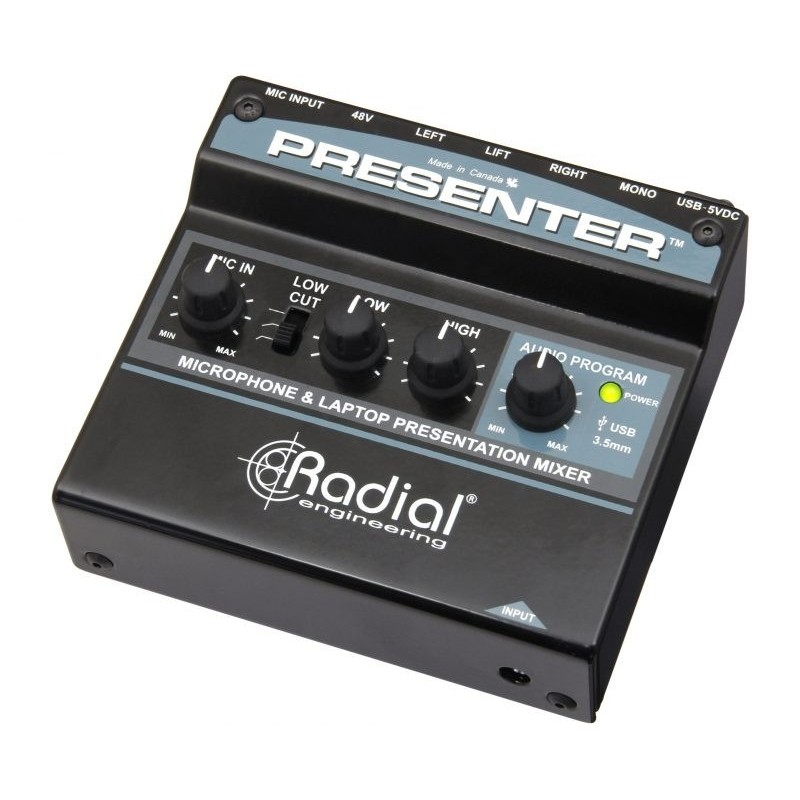 Radial Pro Presenter - mikser audio, interfejs