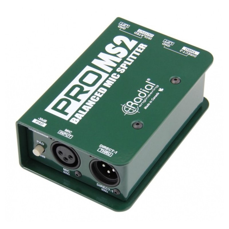 RADIAL PRO MS2 - splitter mikrofonowy