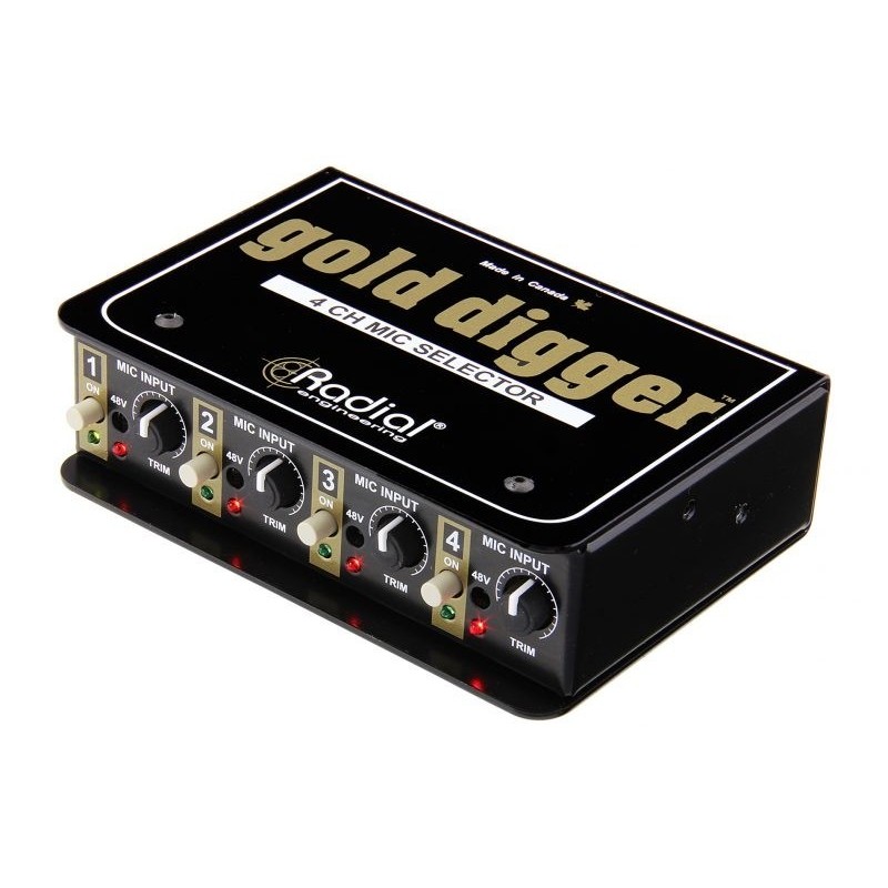 Radial Pro Gold Digger - selektor mikrofonowy