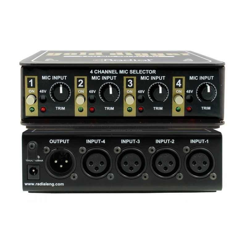 Radial Pro Gold Digger - selektor mikrofonowy