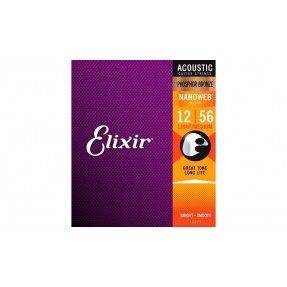 ELIXIR 16077 NanoWeb Bronze - Struny do akustyka 12-56
