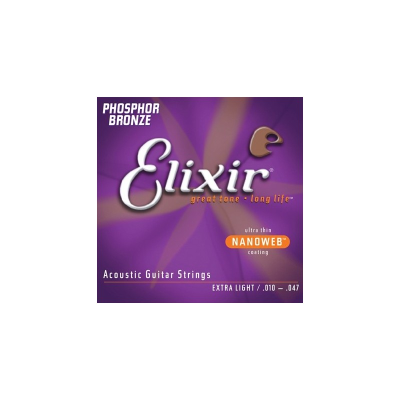 ELIXIR NanoWeb Phosphor Bronze Light Medium - Struny do akustyka 12-56