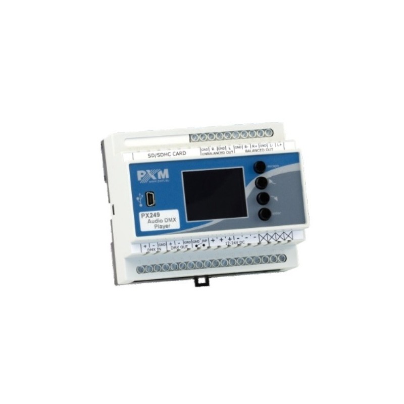 Proxima PXM PX249 - odtwarzacz audio sterowany DMX-512