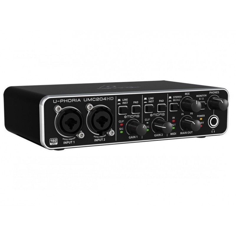BEHRINGER U-PHORIA UMC204HD - interfejs USB