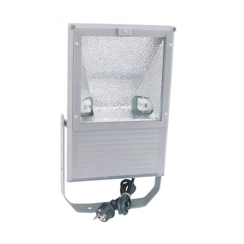 EUROLITE Outdoor Spot 150W WFL silver A - Reflektor asymetryczny