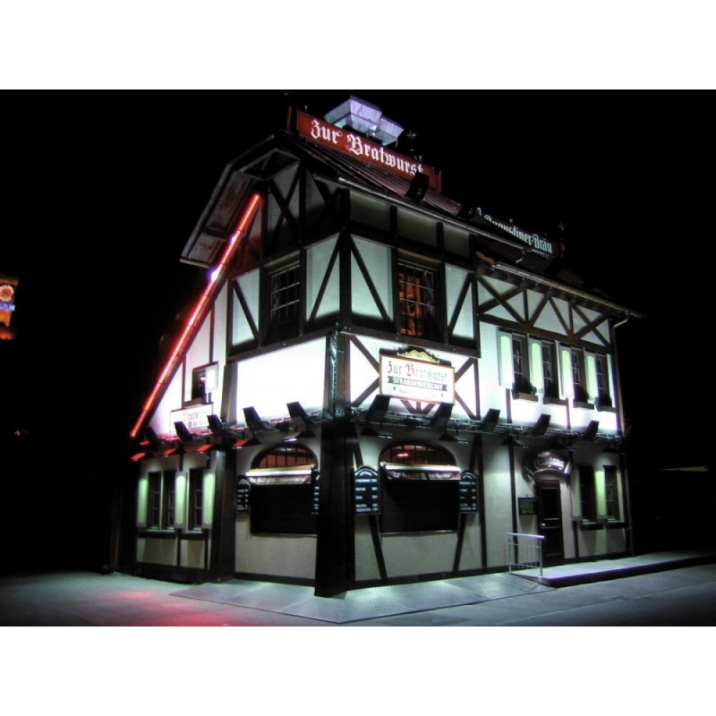 EUROLITE Outdoor Spot 150W WFL silver A - Reflektor asymetryczny