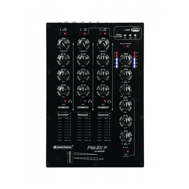 Omnitronic PM-311P - Mikser Dj z odtwarzaczem