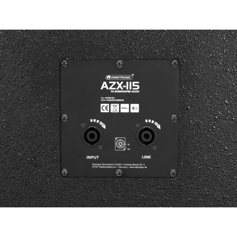 OMNITRONIC AZX-115 PA - Subwoofer 400W