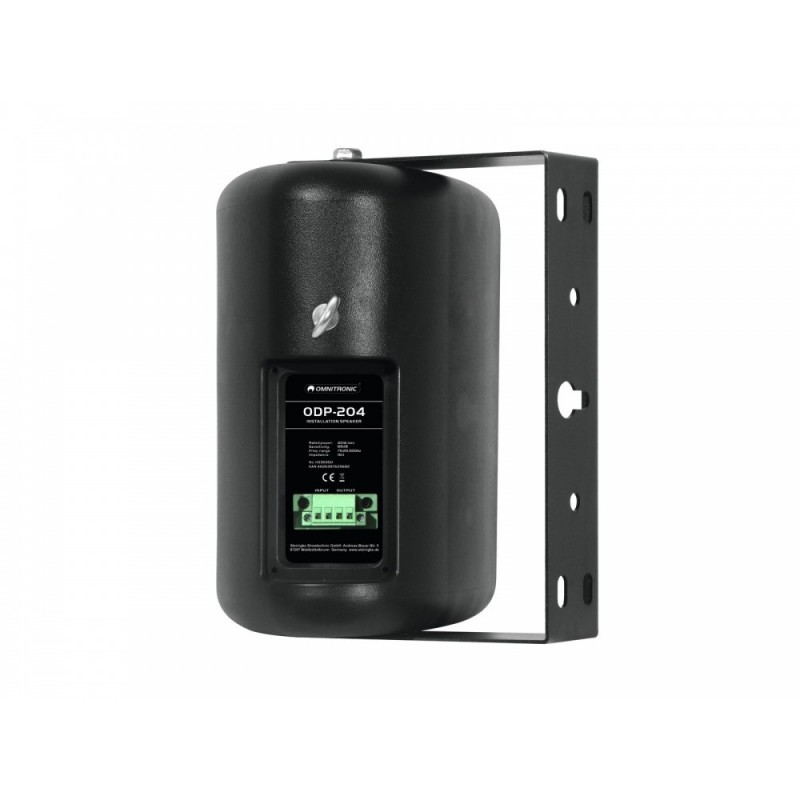 OMNITRONIC ODP-204 Installation Speaker 16 ohms black 2x - Głośniki naścienne