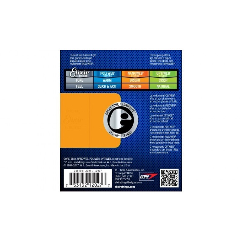 ELIXIR 12027 NanoWeb Electric - Struny do elektryka 9-46