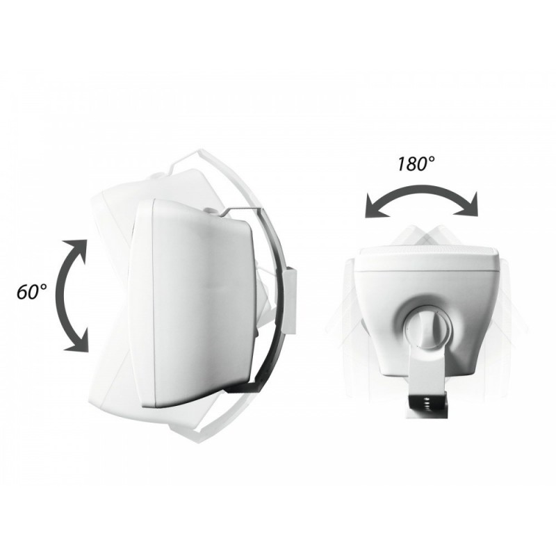 OMNITRONIC OD-8 Wall Speaker 8Ohm white 2x - Głośniki Instalacyjne