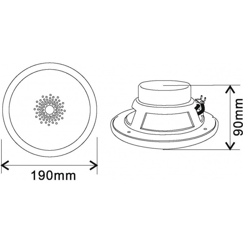 OMNITRONIC WF-6 Flush-Mount Speaker - Głośnik Instalacyjny