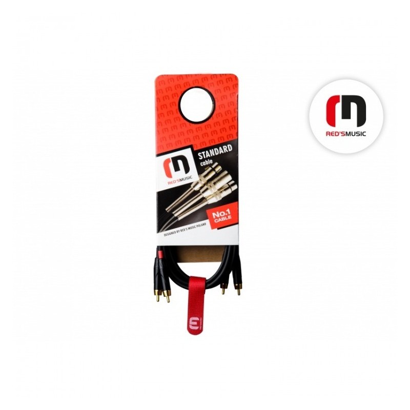 REDS AU15100 BX - kabel audio 2RCAsls2RCA 10m