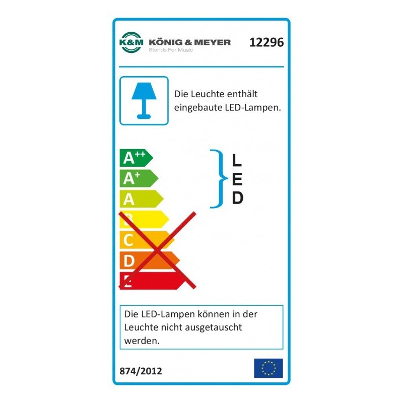 KONIG & MEYER 12296 - Lampka do pianina