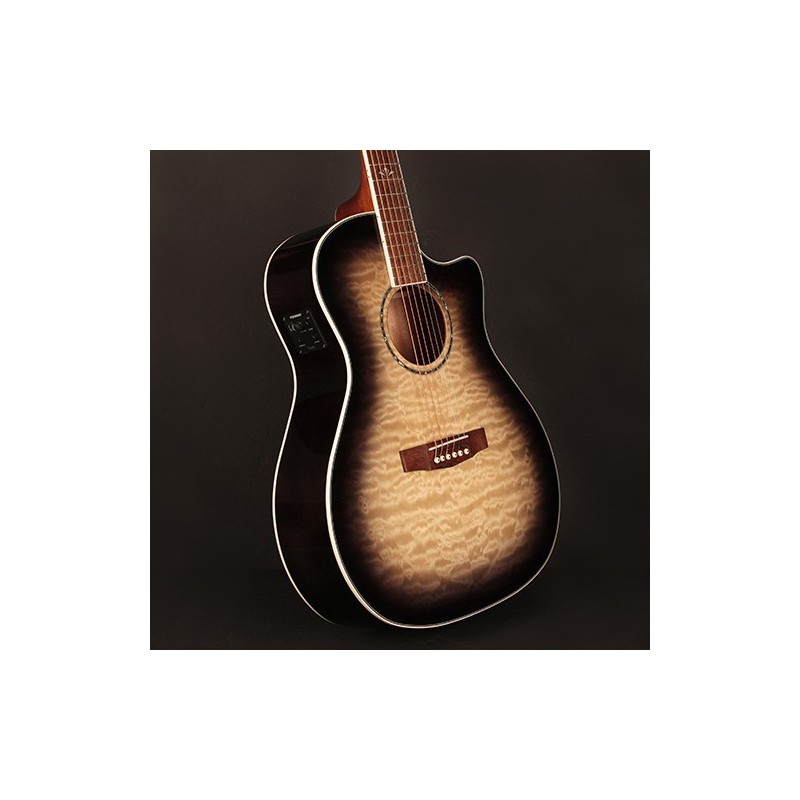 Cort GA QF TBB - gitara elektroakustyczna z pokrowcem