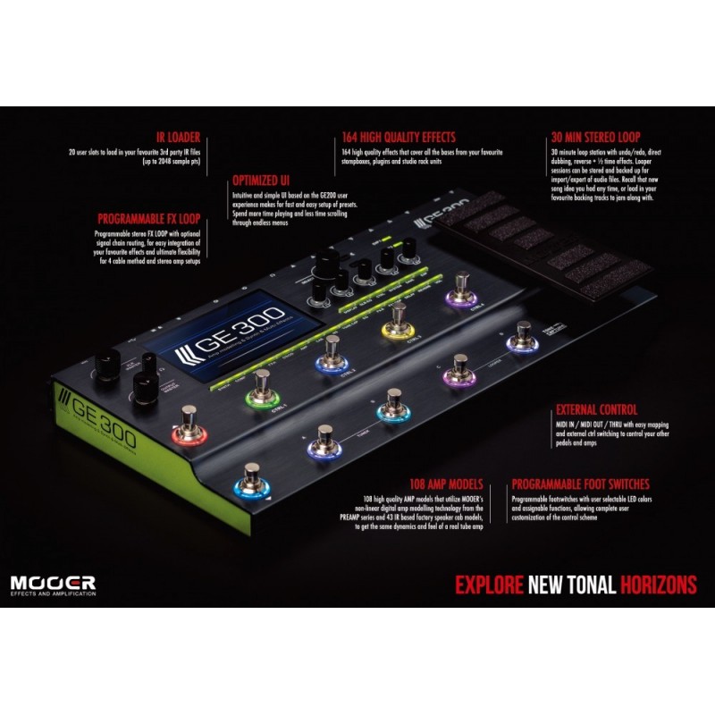 Mooer GE 300 - multiefekt gitarowy