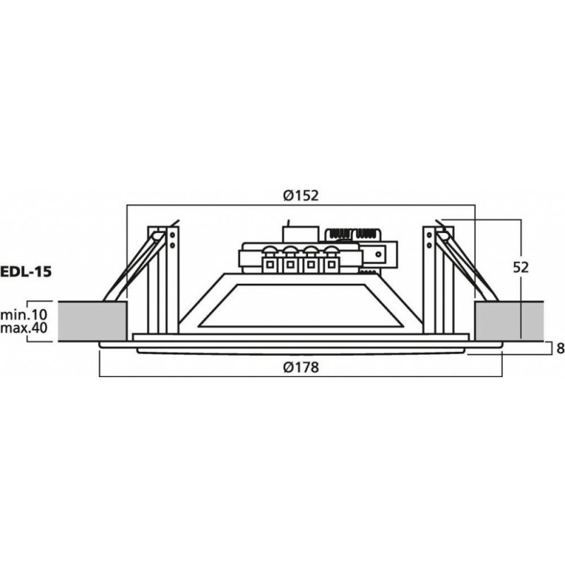 MONACOR EDL-15 - głośnik sufitowy