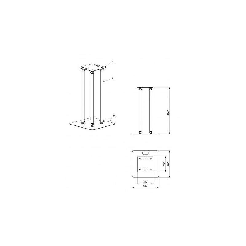 Alustage MOVING HEAD TOWER 1M - Wieża pod ruchomą głowę