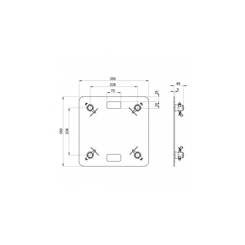 Alustage PDS 53 - Podstawa Moving head tower