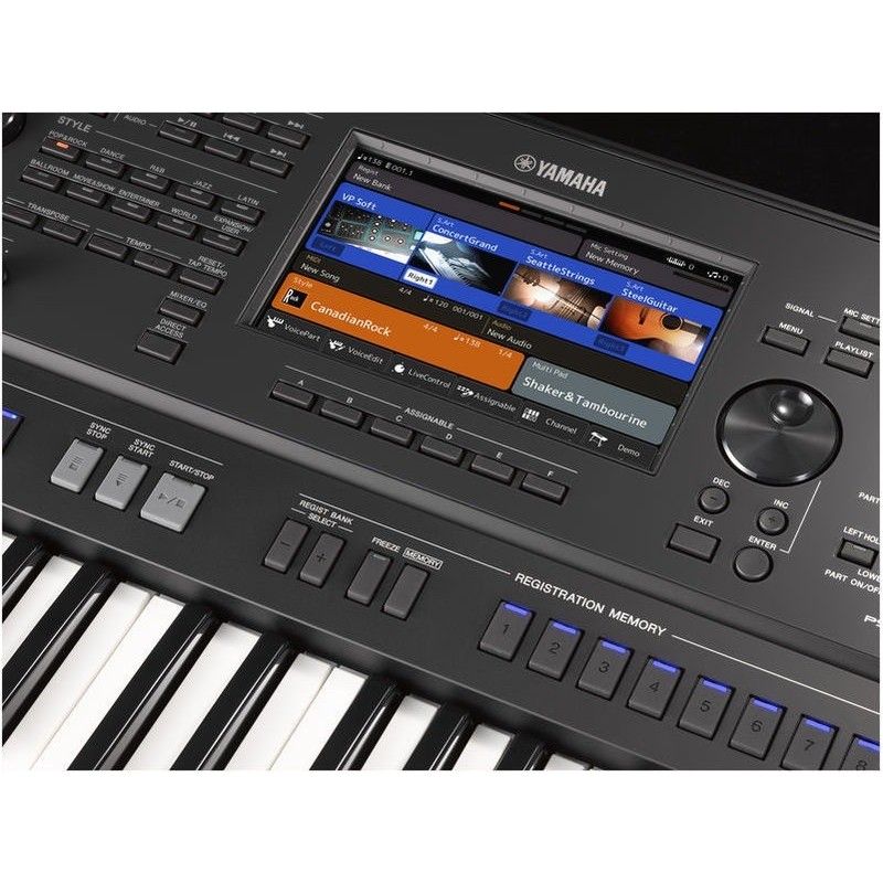 Yamaha PSR-SX700 touch-screen