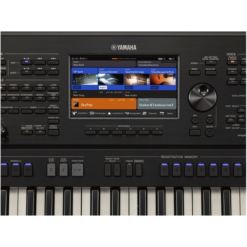 Yamaha PSR-SX 900 screen