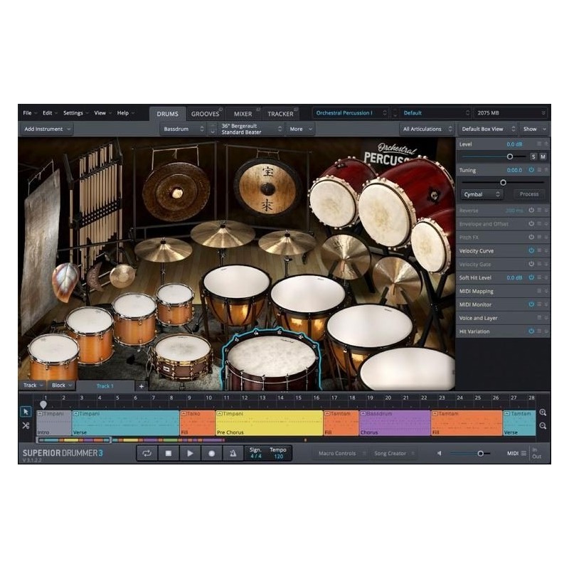 Toontrack Orchestral Percussion SDX - biblioteka brzmień
