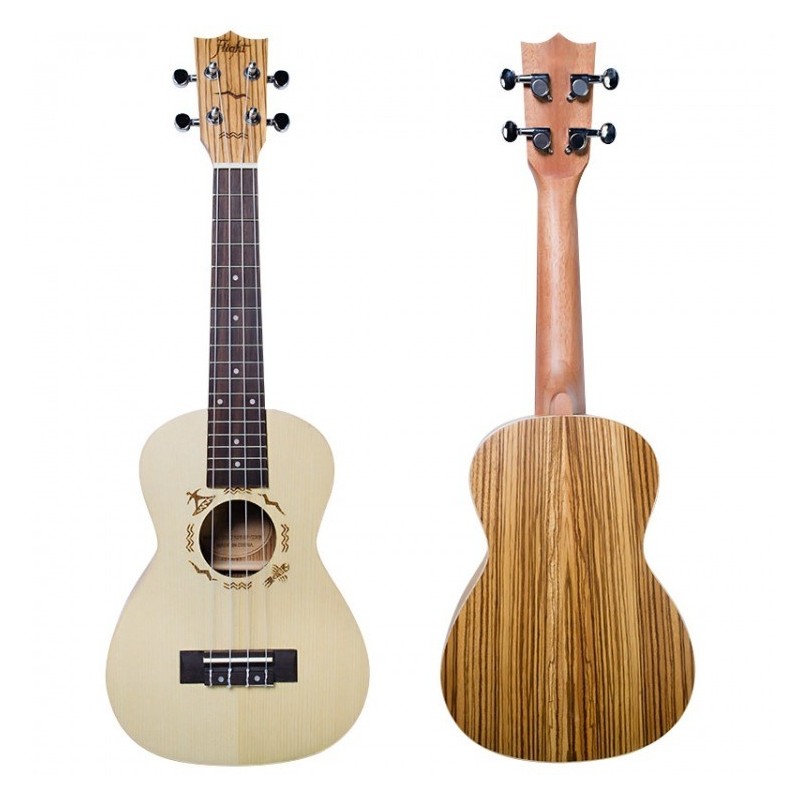 FLIGHT DUC325 SPslsZEB - ukulele koncertowe z pokrowcem