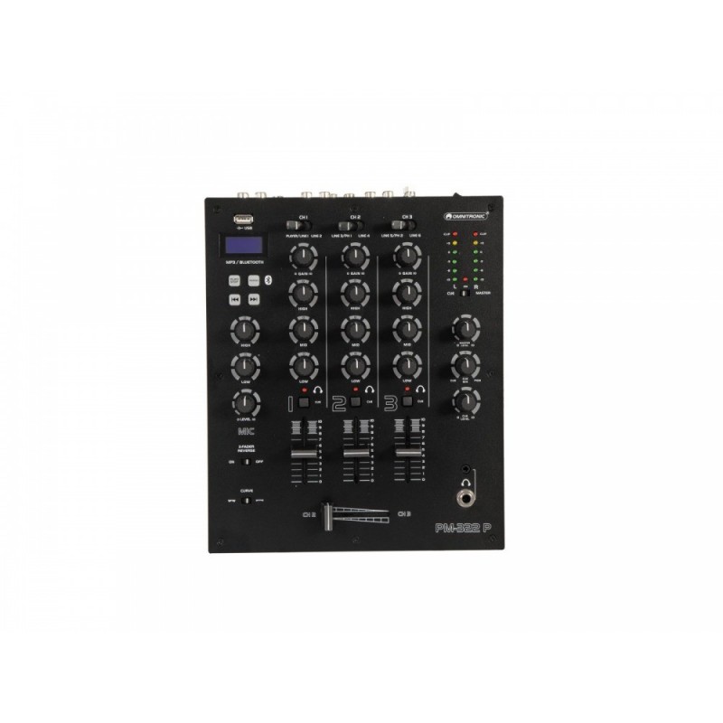 OMNITRONIC PM-322P - mikser DJ, Bluetooth, MP3